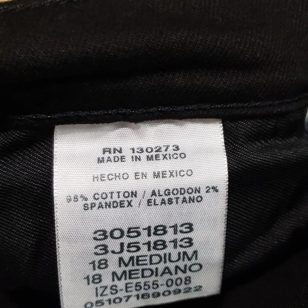 Women's Lee Relaxed Fit Black Jeans Size 18 - Picture 5 of 8